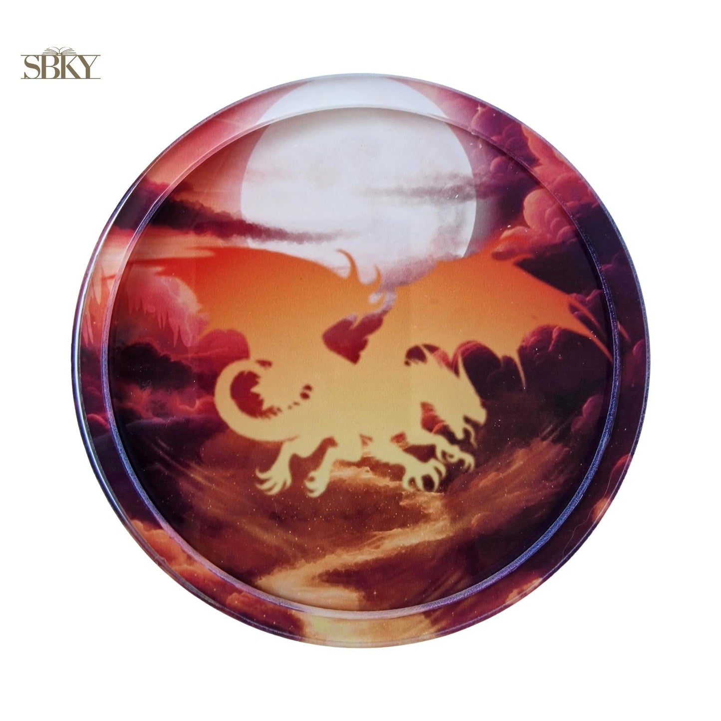 Stormwing Dragon Puzzle Coaster