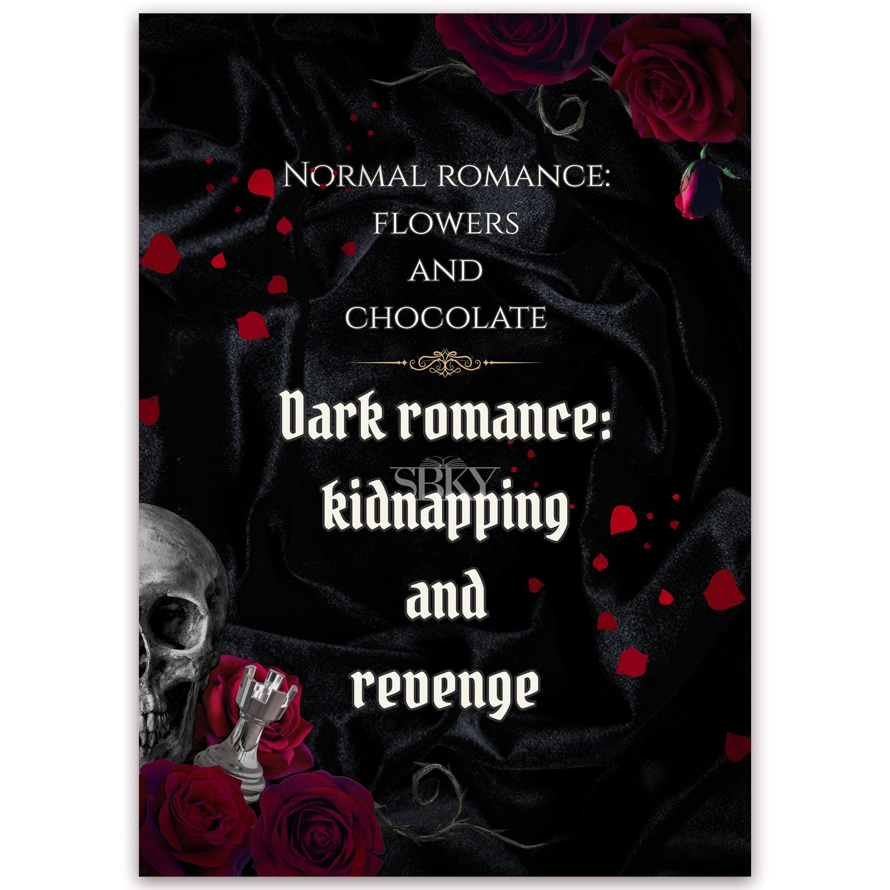 “Who said romance is dead?” Card