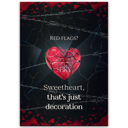"RED FLAGS?" Card