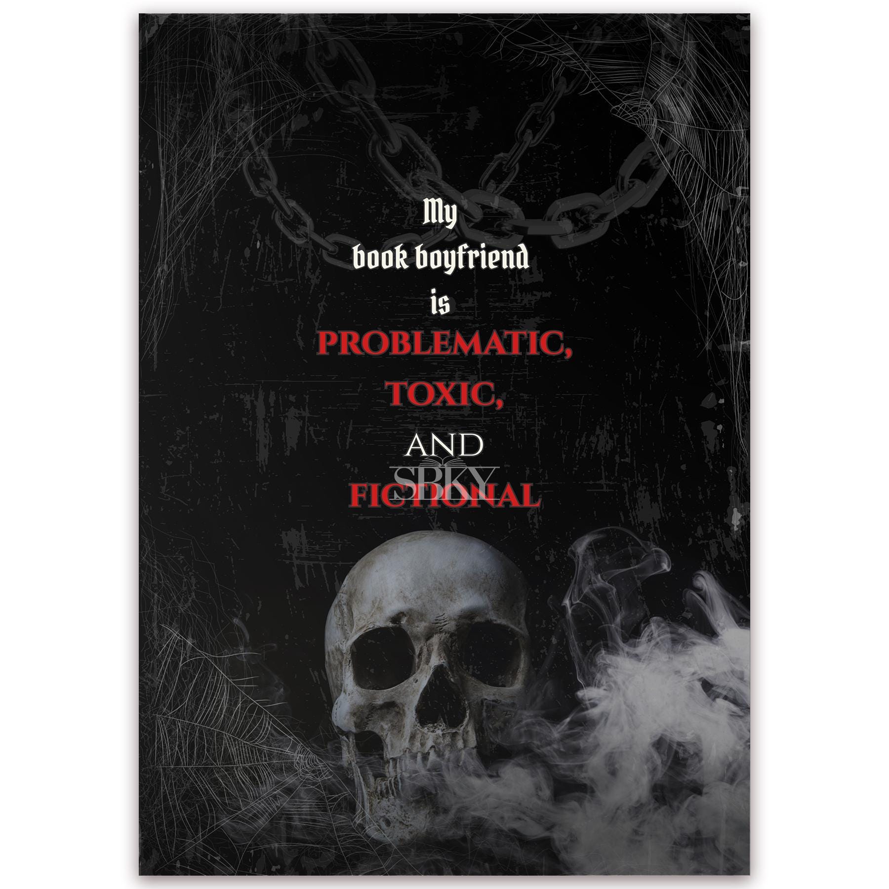 "My book boyfriend is..." Card