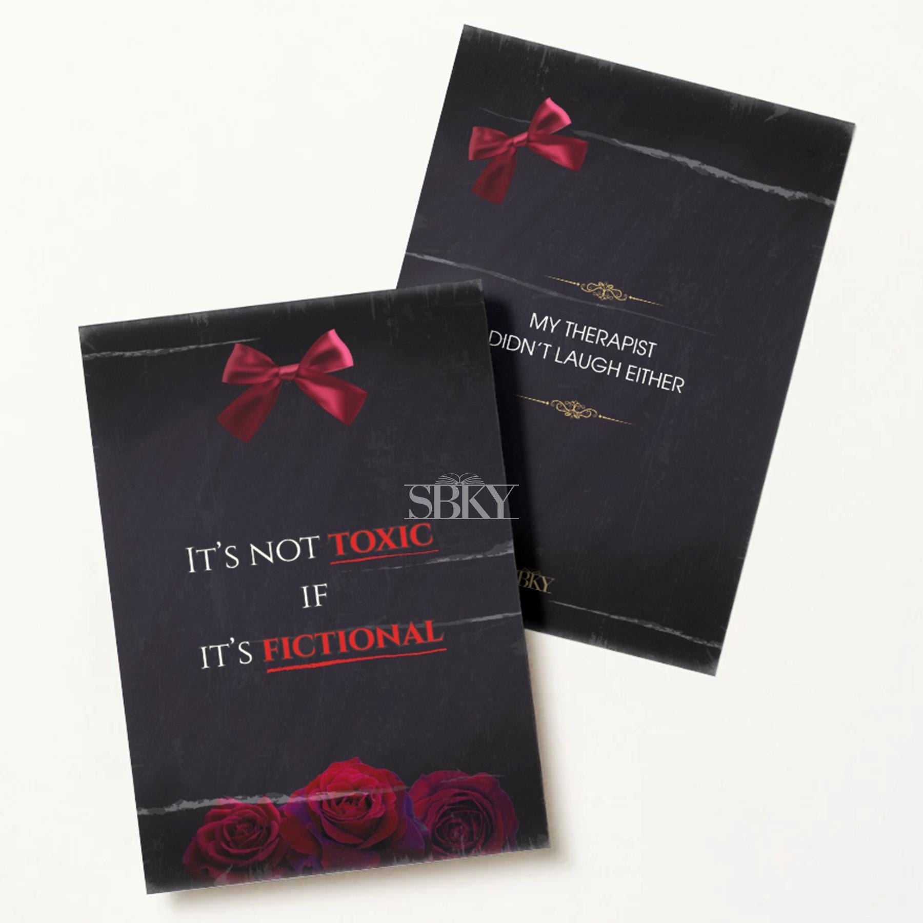 “It's not toxic if it's fictional" Card