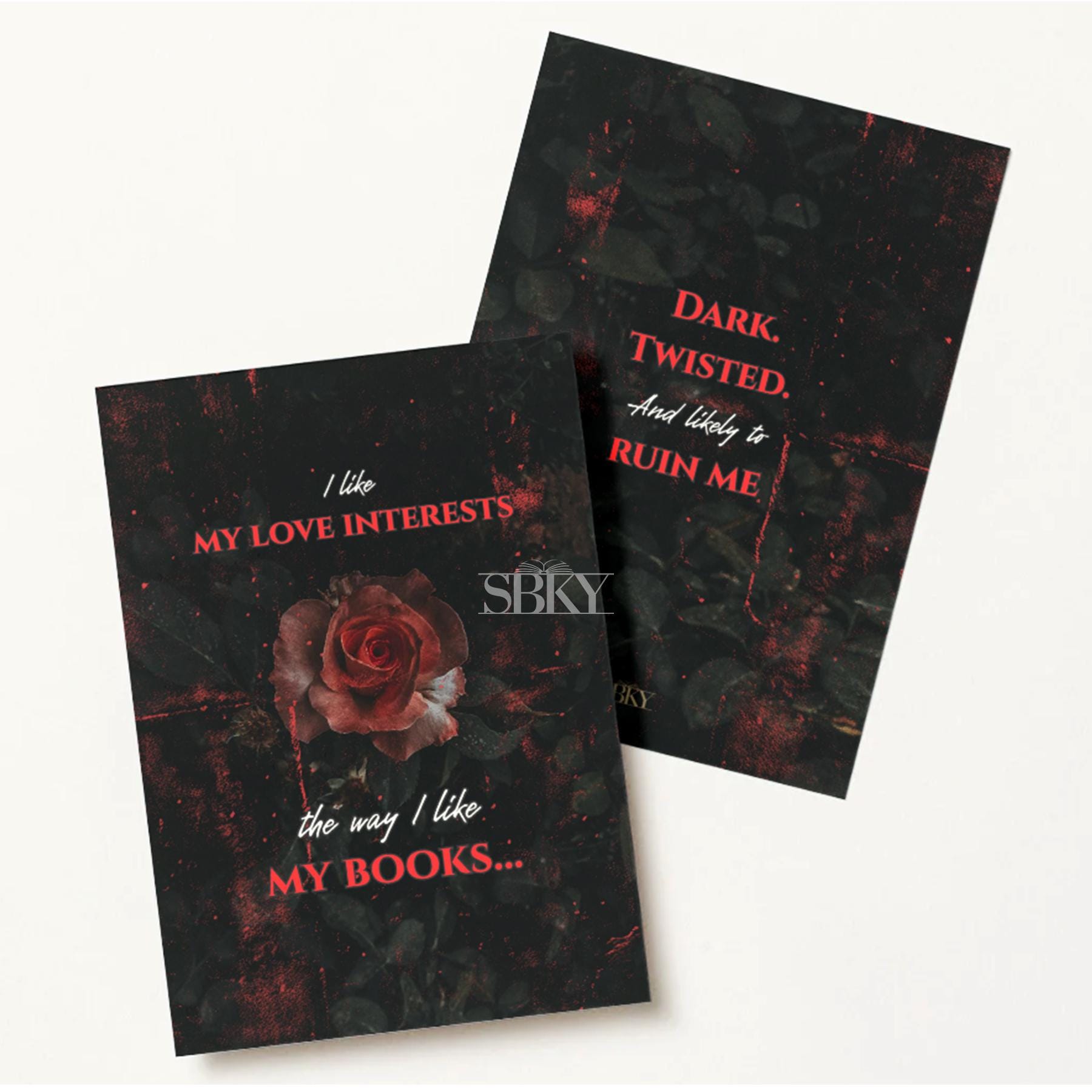 “Dark. Twisted..." Card