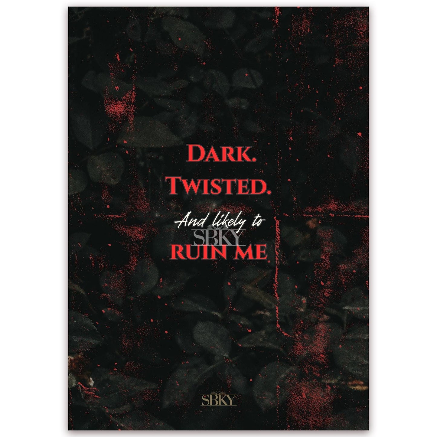 “Dark. Twisted..." Card